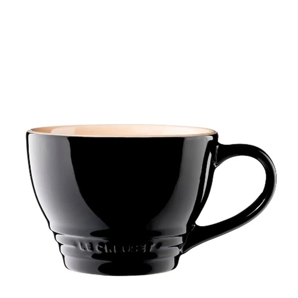 Caneca Bistrô de Cerâmica Le Creuset Black Onix 400 ml