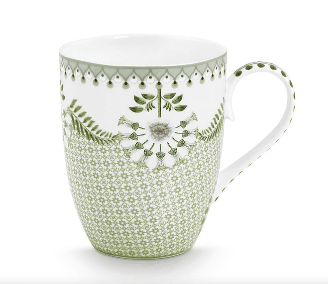 Caneca Grande Tiles Pip Studio Verde Claro 350 ml