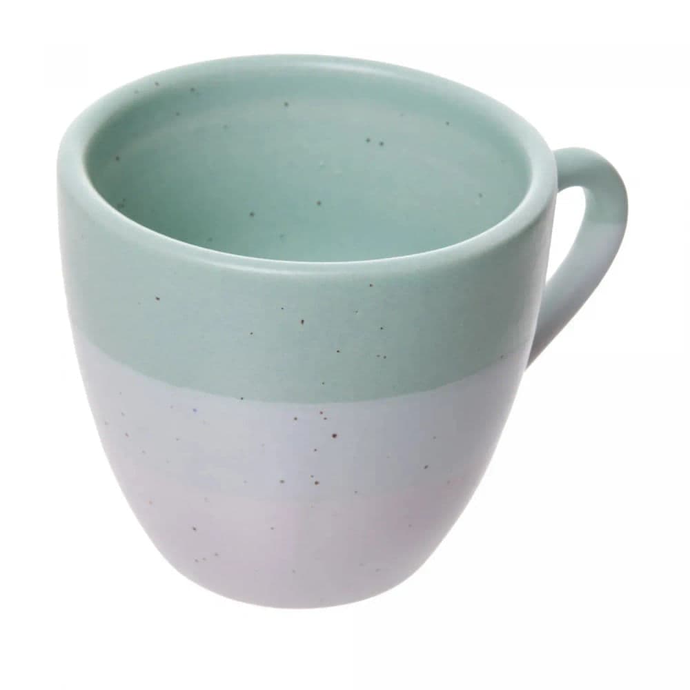 Caneca Ombré 85mL Verde Cerâmica - Wolff