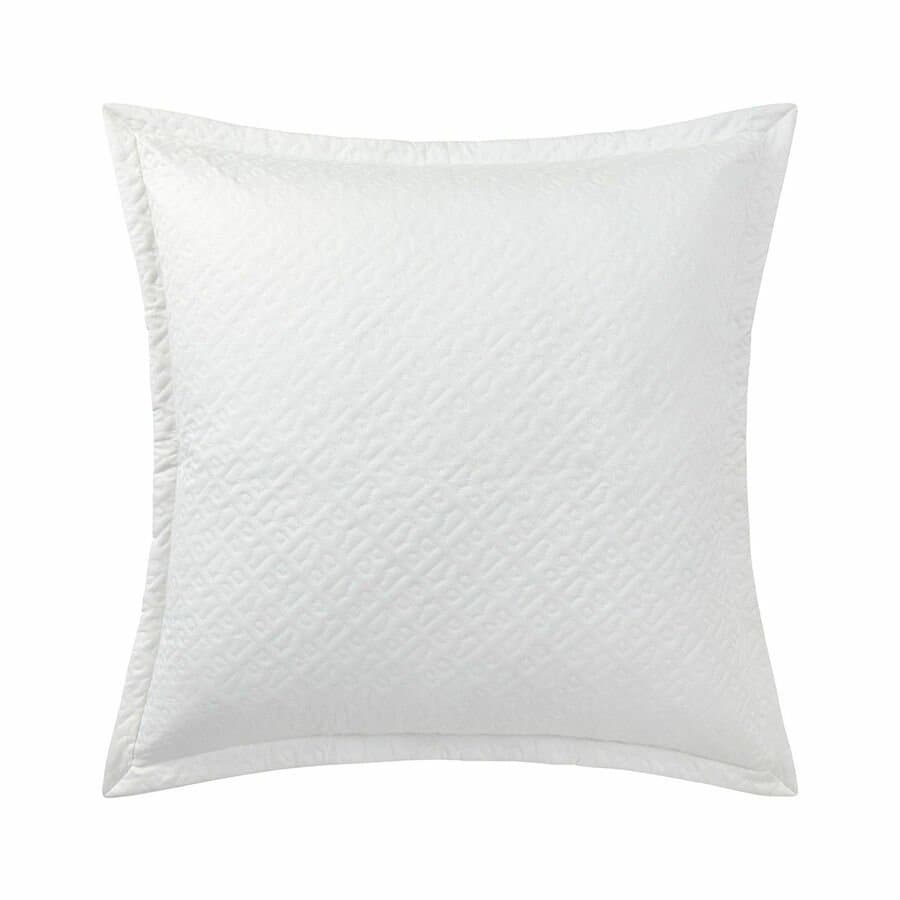 Capa de Almofada BMonogram Algodão 65 x 65 Boss Home Branco