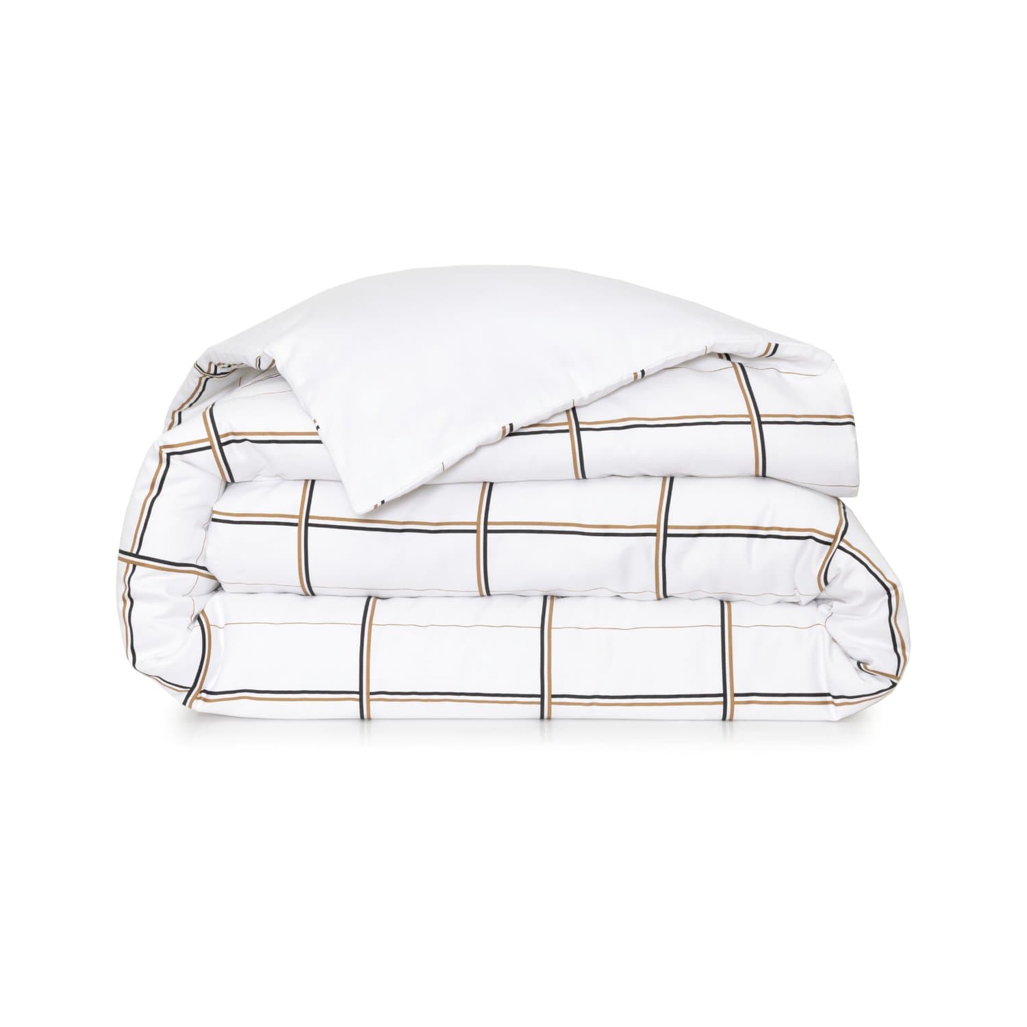 Capa para Duvet Casal Boss Check Boss Home Branco