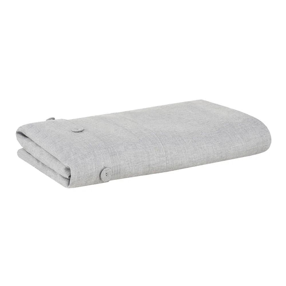 Capa para Edredom Queen Lavi Buddemeyer Luxus Cinza 2,60 x 2,40 m