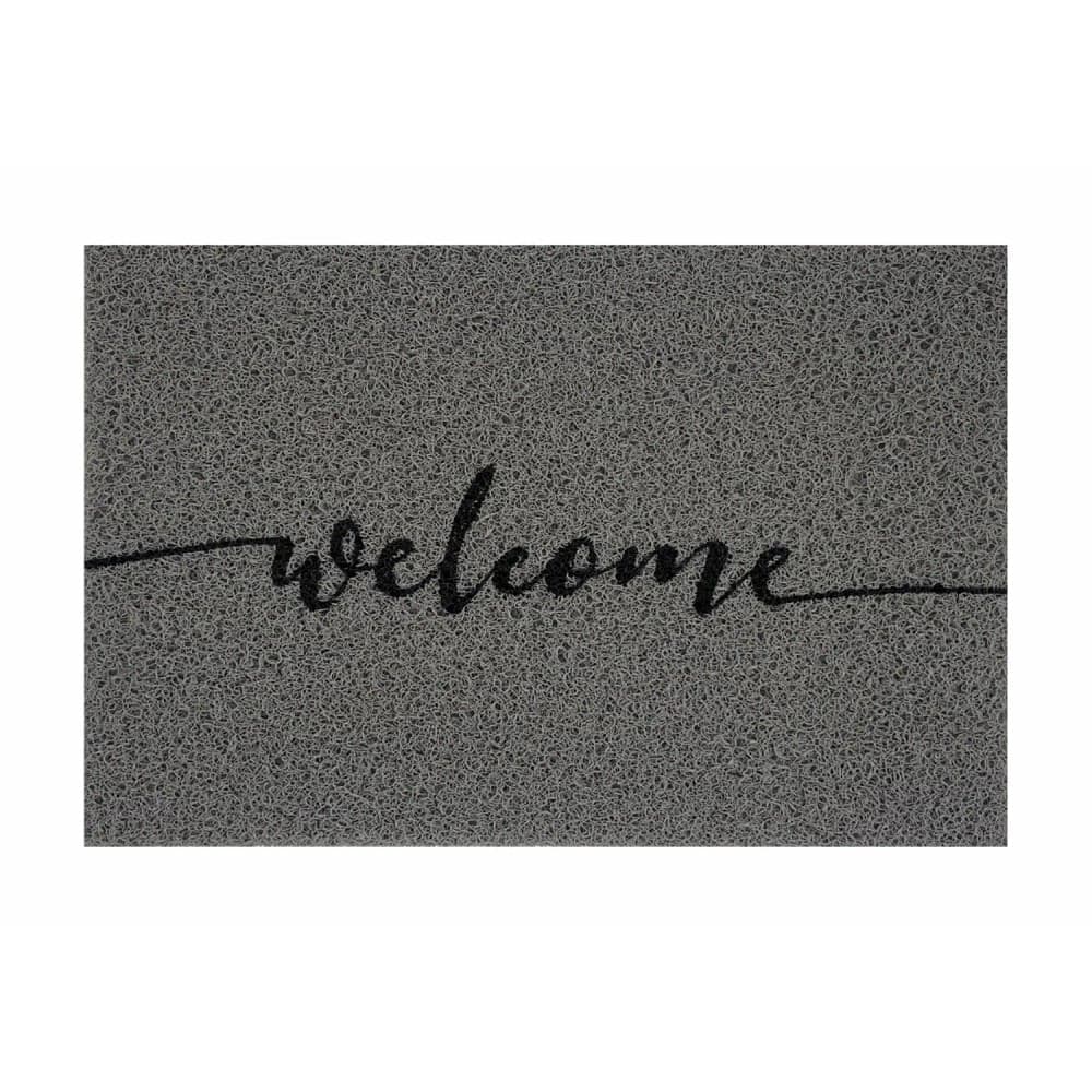 Capacho 60x40cm Welcome Cinza - Euro Mats