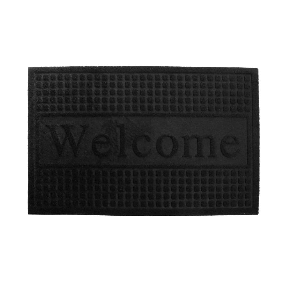 Capacho em Pvc Antiderrapante 58x38cm Preto - Lyor