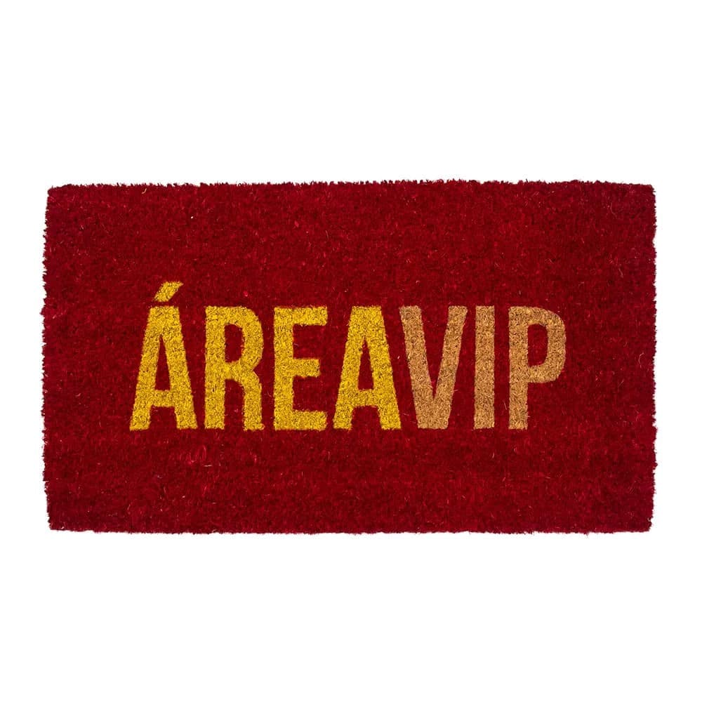 Capacho Retangular Home Vip 33x60cm Vermelho - Sottile