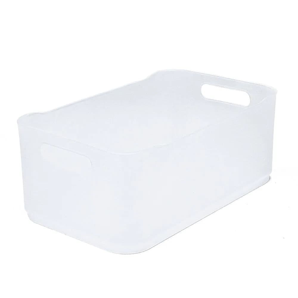 Cesta Organizadora Fit Retangular Grande 15x30cm Transparente - Coza