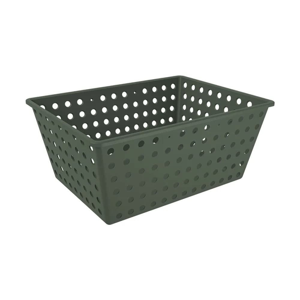 Cesta Organizadora Flora 39cm Verde Amazon - Coza