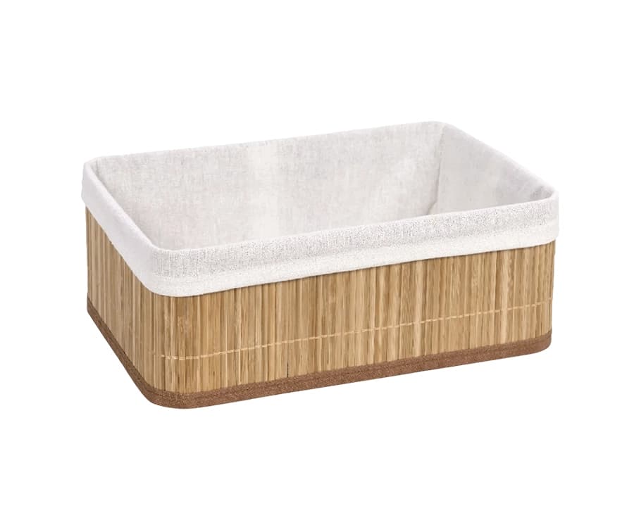Cesto de Bambu Natural Desmontável - Mek