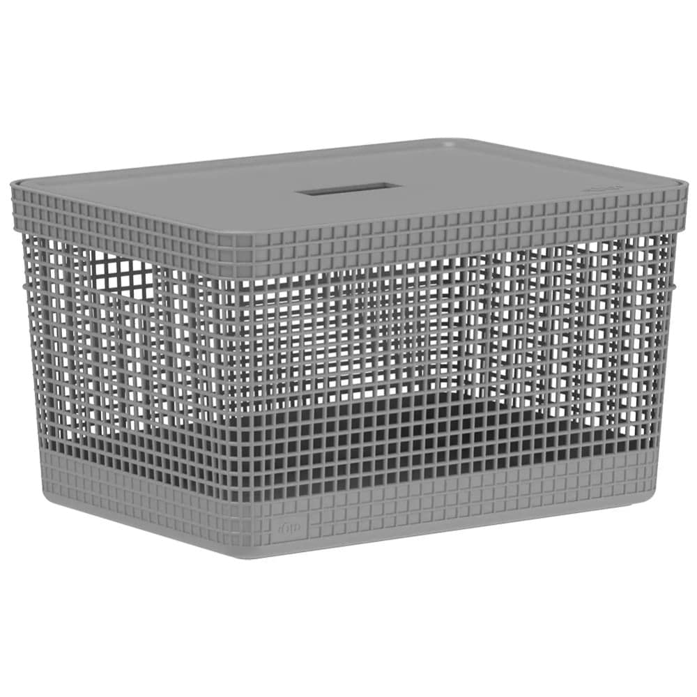 Cesto Grid com Tampa 20l Chumbo - Ou