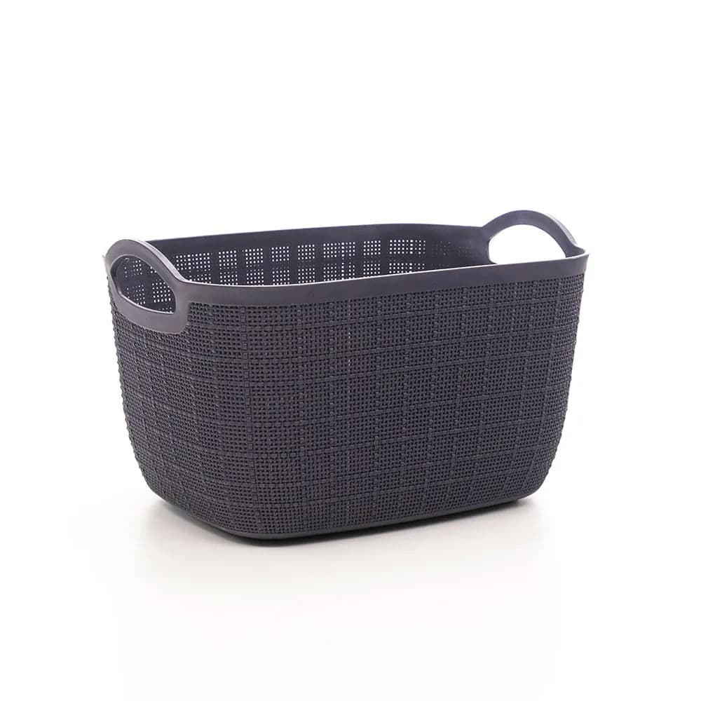 Cesto Organizador Multiuso 33,5cm Cinza - Home Space
