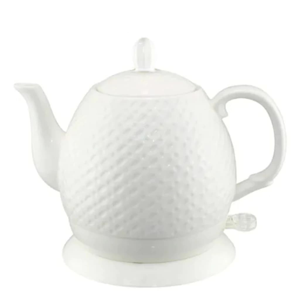 Chaleira Elétrica de Porcelana Elegance Classical Branca 127v