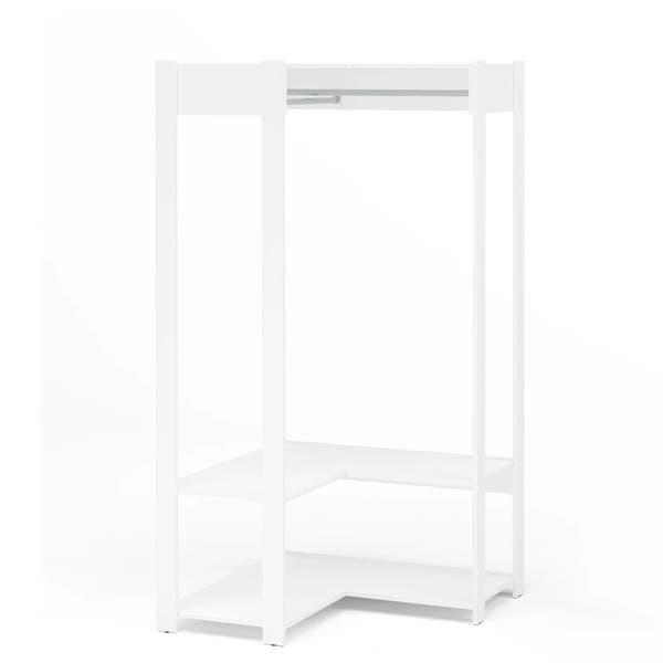 Closet Aberto MDF e MDP Branco 180x93x44,5 Platina Politorno Móveis