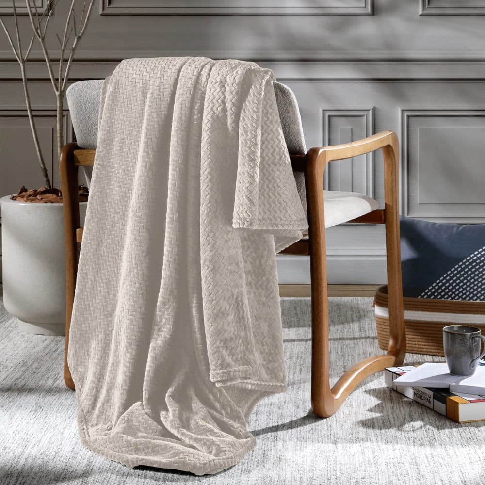 Cobertor Plush Tweed Chiffon Solteiro - Hedrons