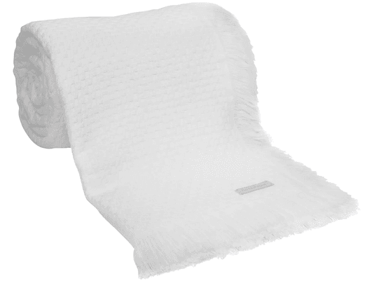 Colcha In Design com Franja Branco 100% Algodão King Buddemeyer 2,30X2,80m