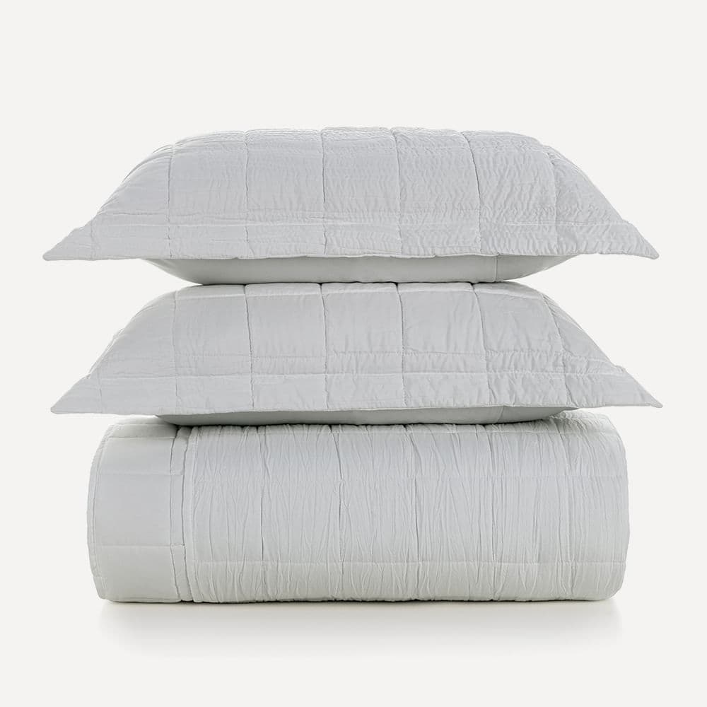 Colcha King de Microfibra com 2 Porta-travesseiros Valena Branco
