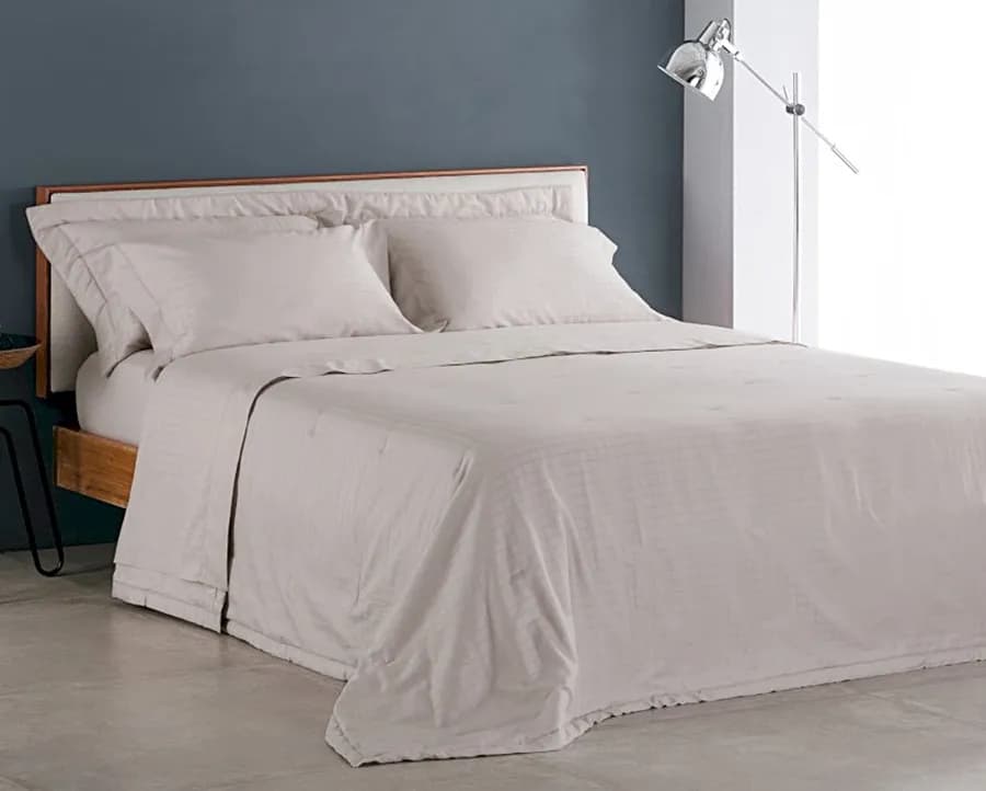 Colcha Matelassê Buddemeyer Damask Square King com 2 Porta Travesseiros - Cetim 300 Fios
