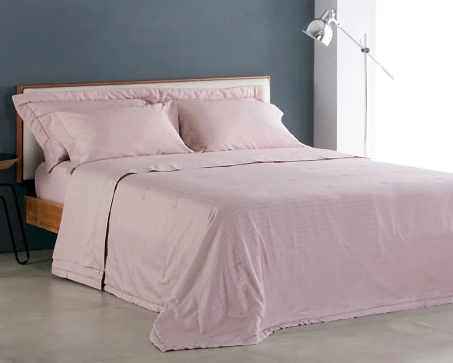 Colcha Matelassê Buddemeyer Damask Square Solteiro com 1 Porta Travesseiro - Cetim 300 Fios