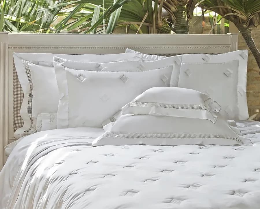 Colcha Matelassê Tivoli Queen com 2 Porta Travesseiros - Percal 700 Fios - Artelassê