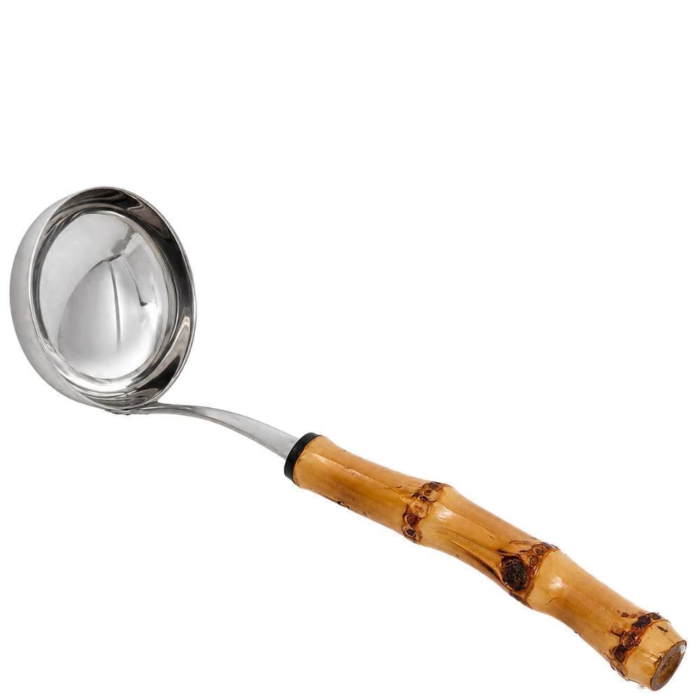 Concha de Aço Inox e Bambu 25cm