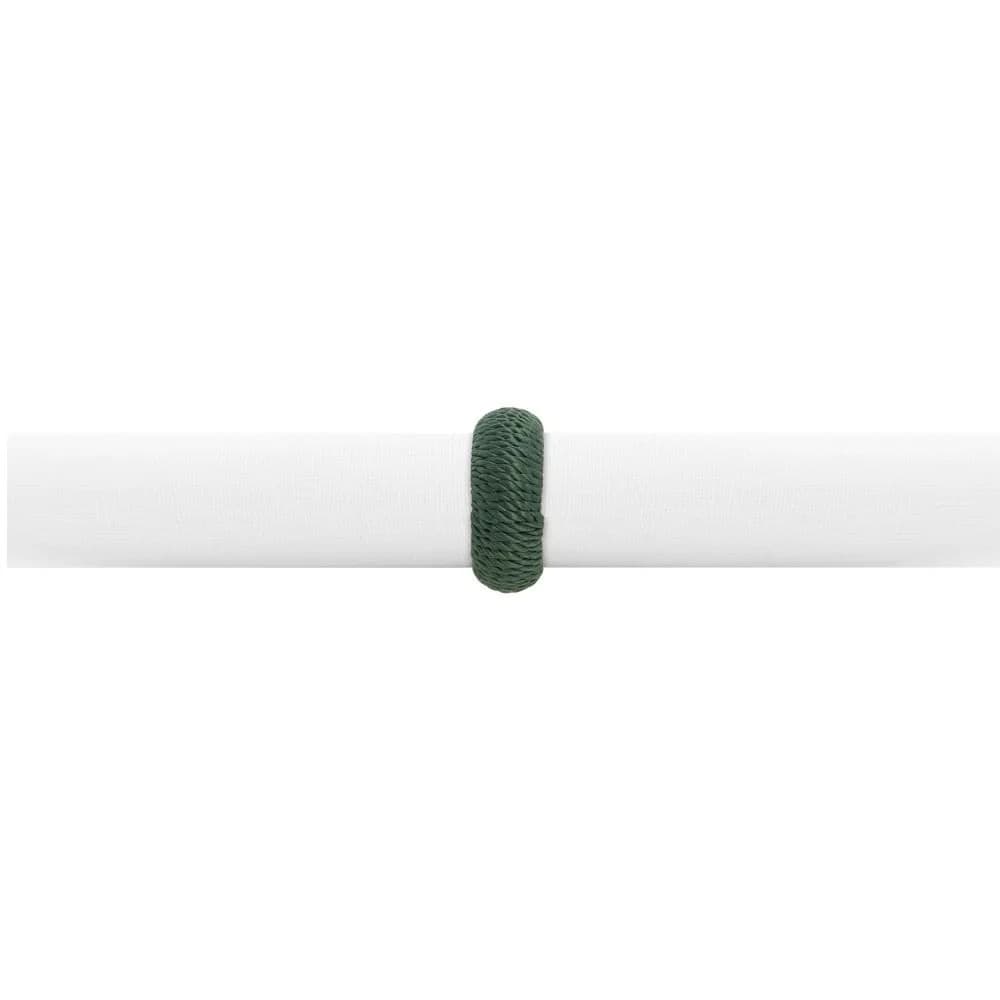 Conjunto de Argolas para Guardanapo Rayon 4 Peças Oliva - Copa & Cia