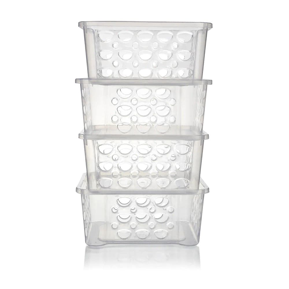 Conjunto de Cesto Organizador Empilhável 4 Peças 746mL - Sanremo