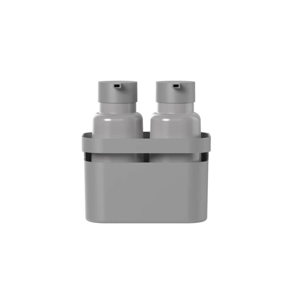 Conjunto de Dispenser Flow com Organizador 500mL Chumbo - Ou