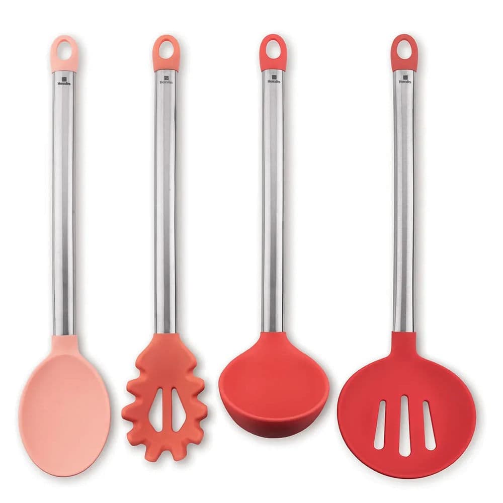 Conjunto de Utensílios 4 Peças Rosa - Hércules