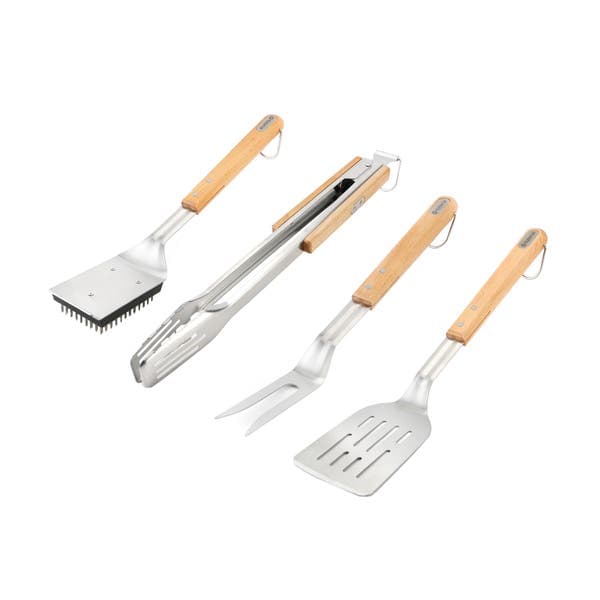 Conjunto de Utensílios para Churrasco em Aço Inox Magnético Naterial - 4 Peças