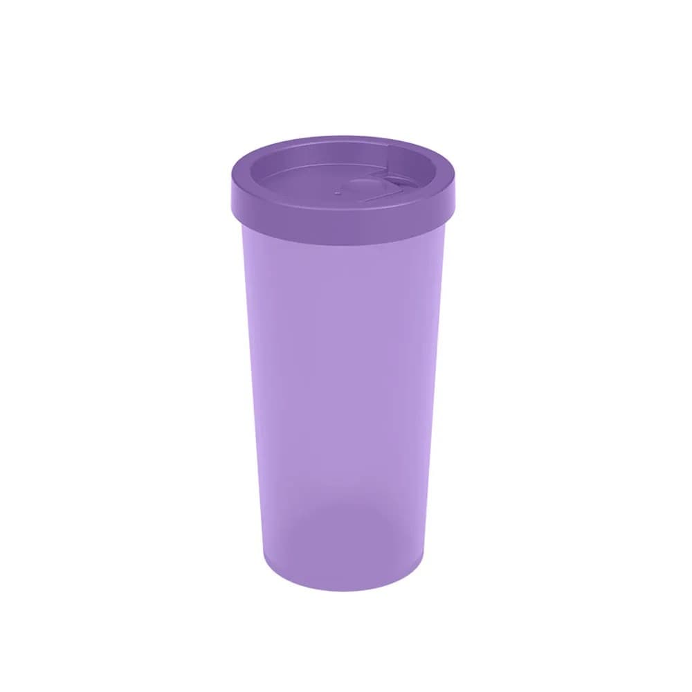 Copo Nutri 500mL com Tampa Lilás - Coza