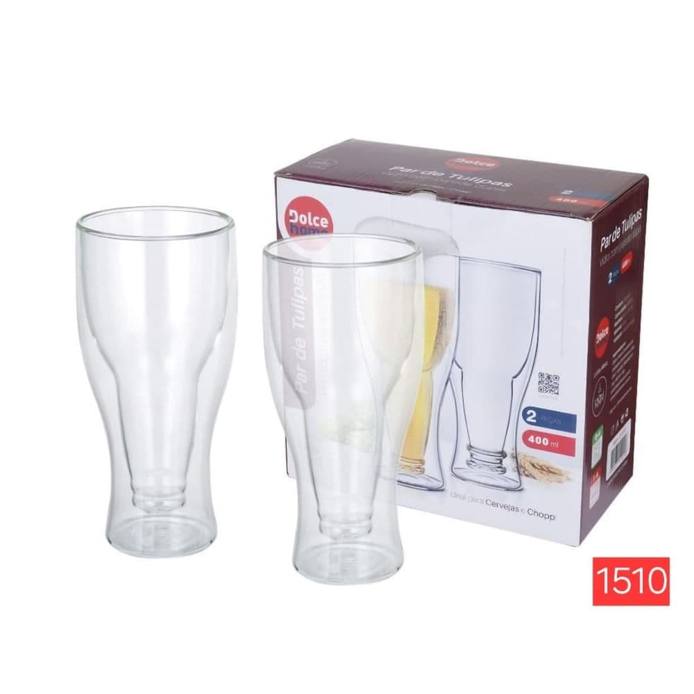 Copo Tulipa 2 Peças 350mL - Dolce Home