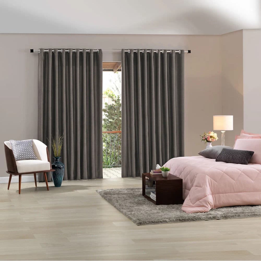Cortina Corta Luz Blend 3x1,7m Duna - Bella Janela