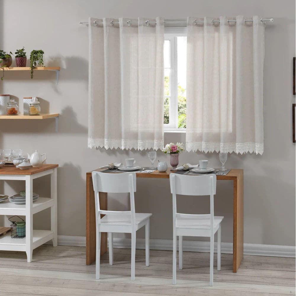 Cortina Duplex Bellini 3,0x1,7m Branco - Bella Janela