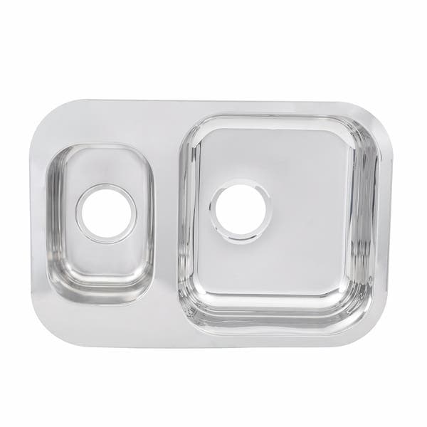 Cuba para Cozinha Dupla de Embutir 56x40x15cm Aço Inox 304 Polido Premium GhePlus