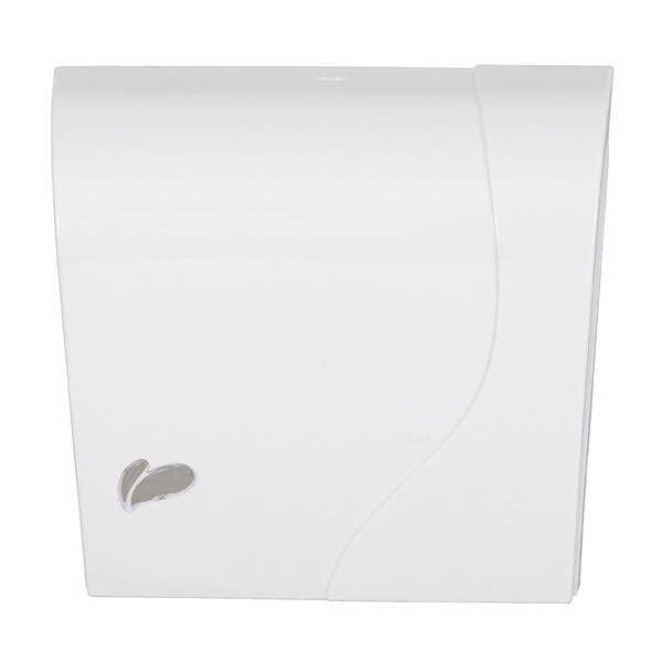Dispenser de Papel Toalha Interfolhado 500 Folhas ABS Branco AG+ Biovis
