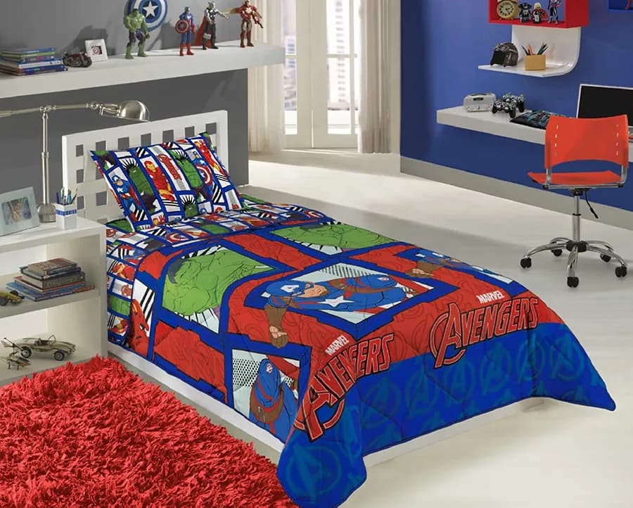 Edredom Lepper Microfibra Juvenil - Avengers
