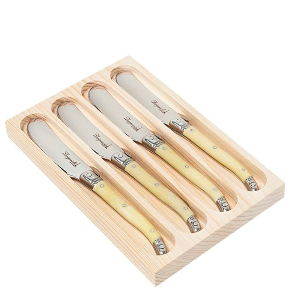 Espátula para Patê Laguiole Marfim 16cm 4pçs