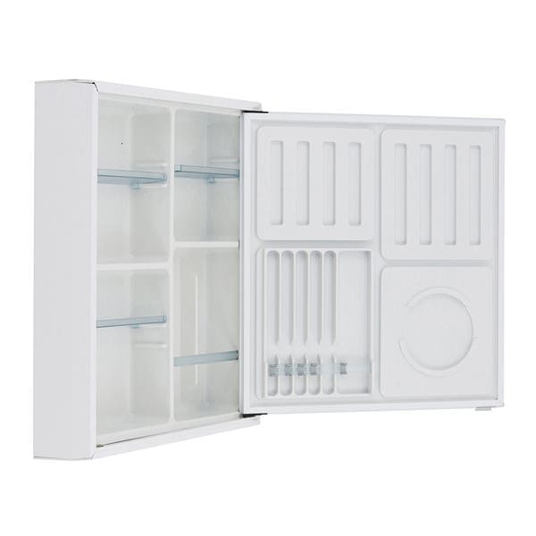 Espelheira para Banheiro 1 Porta 51x49x10,5cm Glass Retro Branca Cris Metal