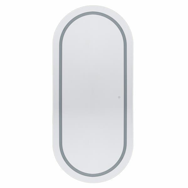 Espelho para Banheiro Oval com LED Bivolt 80x180cm Stadium Dna Lustres