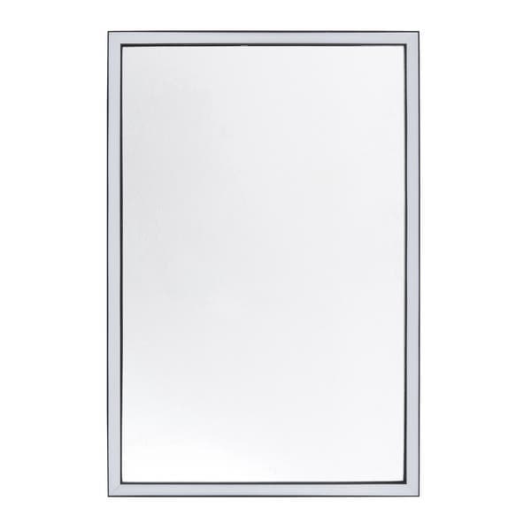 Espelho para Banheiro Retangular com LED Bivolt Moldura Preta 60x40cm Serena Spot Line