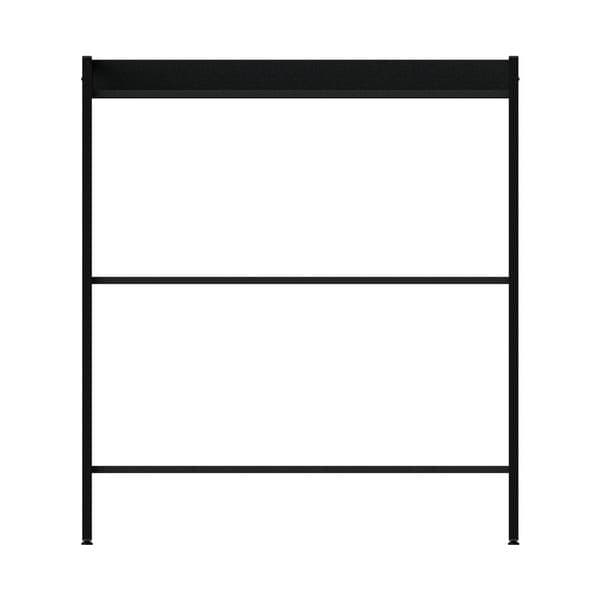 Estante de Aço e Madeira MDP com 3 Prateleiras Preto 101,5x63x33,5cm 24kg Industrial Multivisão