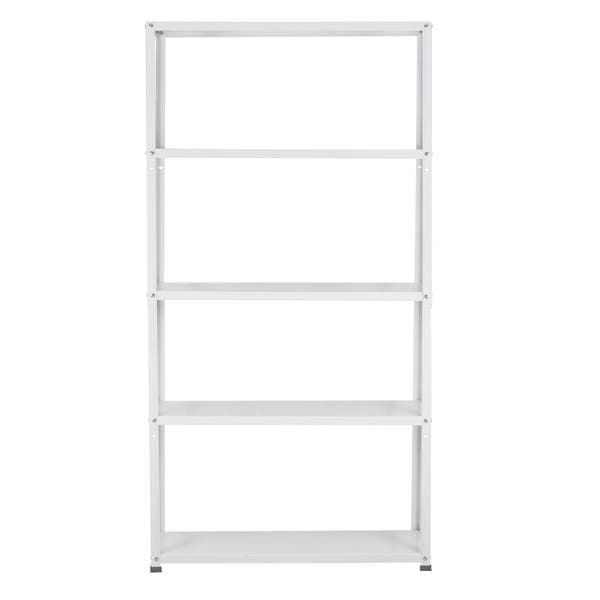 Estante de Aço Pintado com 5 Prateleiras Branca Home Easy 180x90x30cm 350kg Ar Shelving