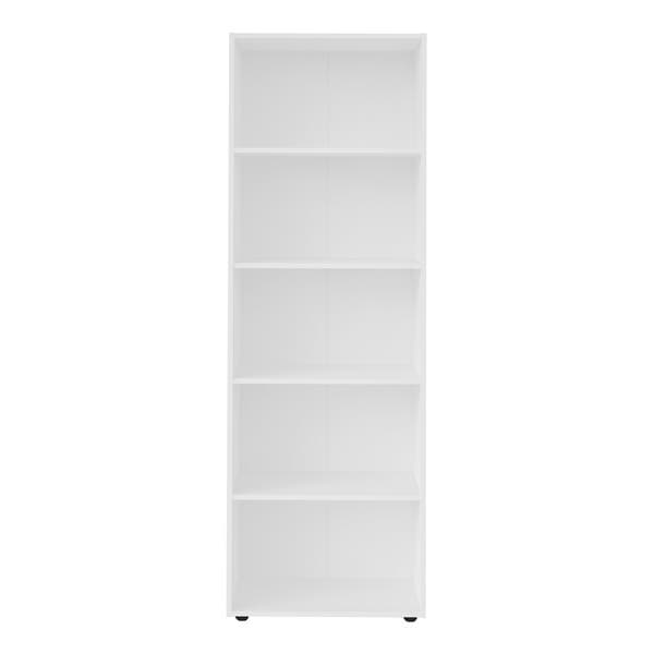 Estante para Livros de Madeira MDP com 4 Prateleiras Branco Multy 180x60x30cm Artely
