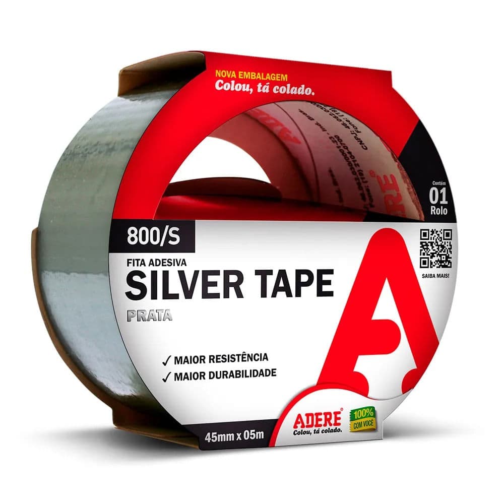Fita Silver Tape 800 Prata 45mmx5m - Adere