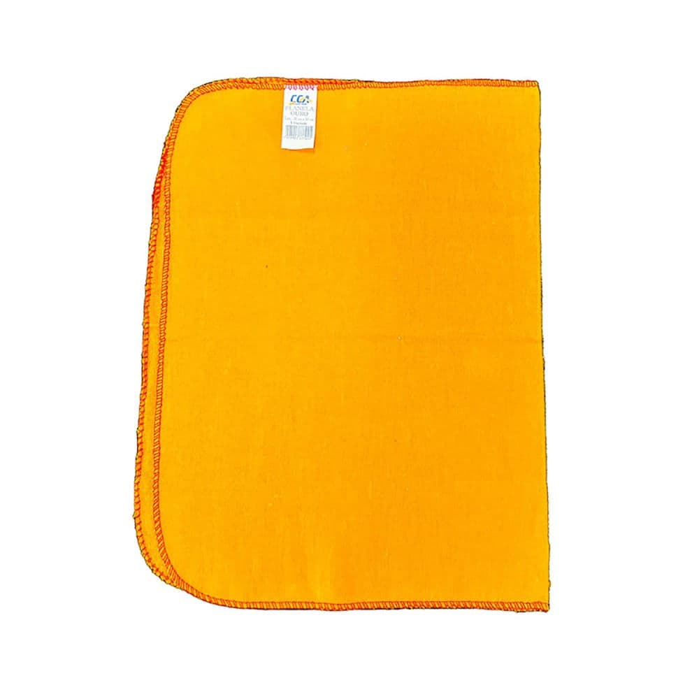Flanela Pano de Limpeza 38x58cm Laranja - Cca Textil