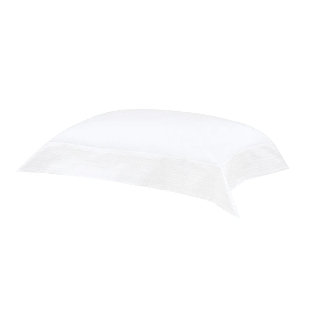 Fronha Buddemeyer Luxus Altesse, 500 fios 100% Algodão, fio Penteado Branco c/renda Branca 50x70cm com abas.