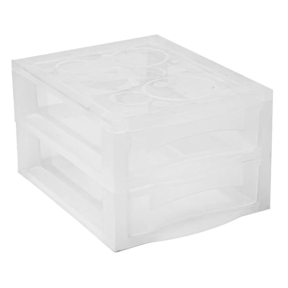 Gaveteiro Plástico P com 2 Gavetas - Ordene