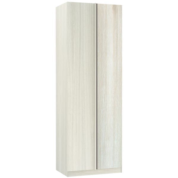 Guarda-Roupa de Canto Reto Modulado Legno Crema 1 Porta de Abrir Legno Crema MDP 236x80,4x56cm Prime Luciane