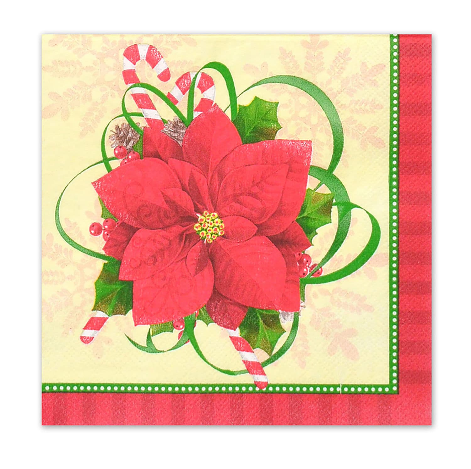 Guardanapo Natalino 33cm Flor - Espressione Christmas