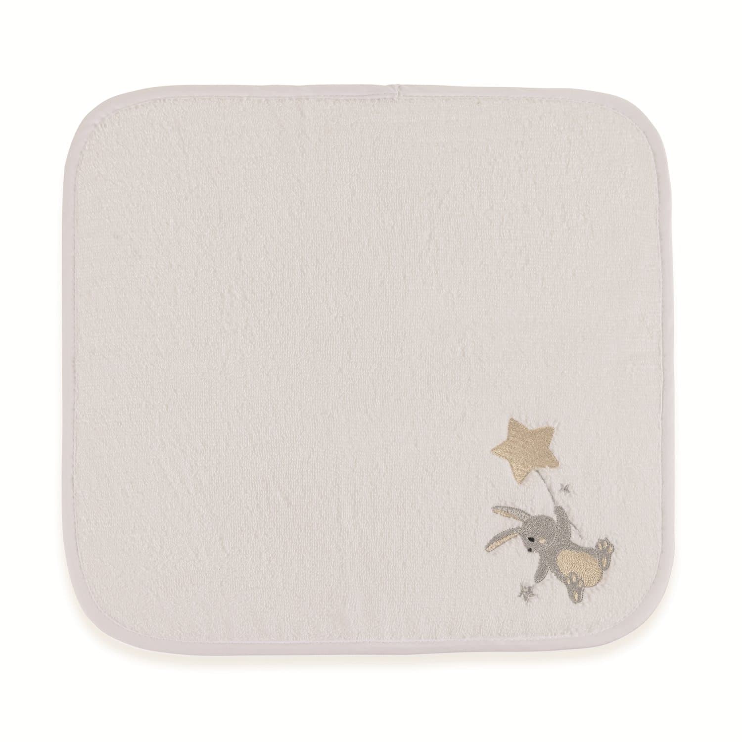 Jogo 03 Peças Fralda de Boca Bambini Luna Trussardi Branco 40cm x 40cm