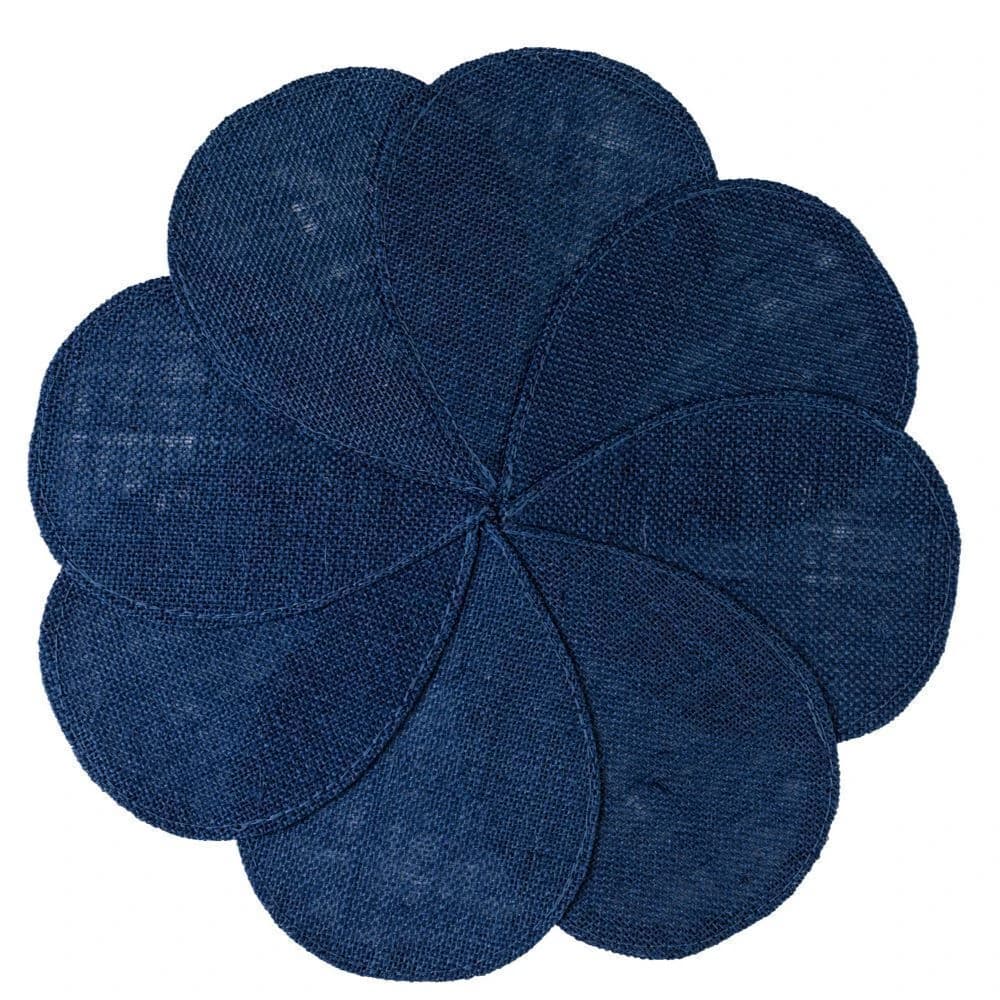 Jogo Americano de Fibra Auguri Casa Catavento Azul 38cm 4pçs